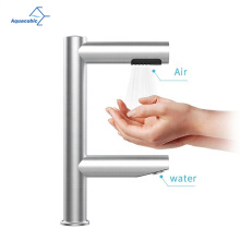 Modern design Automatic F-shape Faucet and Air Tap / hand dryer for toilet with HEPA Filter